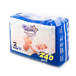 Картинка Детские подгузники Cheris размер S (4-8 кг) (240 шт)