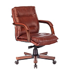 Картинка Кресло Бюрократ T-9927WALNUT-LOW (коричневый)