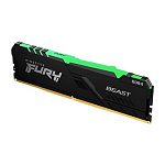 Картинка Оперативная память Kingston FURY Beast RGB 32GB DDR4 PC4-24000 KF430C16BBA/32