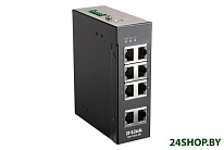 Картинка Неуправляемый коммутатор D-Link DIS-100E-8W/A1A