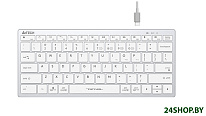 Картинка Клавиатура A4Tech Fstyler FBX51C (серебристый/белый)