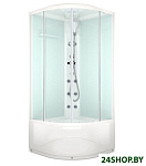 Картинка Душевая кабина Domani-Spa Delight 88 High 80x80 (сатин матированное стекло/белый)