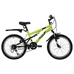Картинка Детский велосипед Novatrack Titanium New 20 2020 20SS6V.TITANIUM.GN20 (зеленый)