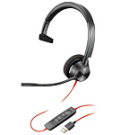 Картинка Офисная гарнитура Plantronics Blackwire 3310 MS USB-A