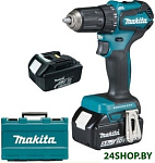 Картинка Дрель-шуруповерт Makita DDF485RFE (с 2-мя АКБ, кейс)