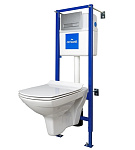 Картинка Унитаз Cersanit Link Pro с City New Clean On S-SET-CITYC-LPRO-S-DL-WG-w