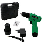 Картинка Дрель-шуруповерт Zitrek Green 12-Li-ion Plus 063-4042 (с 2-мя АКБ, кейс)