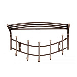 Картинка Вешалка настенная НИКА НВН1/BR (с полкой) (коричневый)