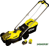 Картинка Колёсная газонокосилка Ryobi RLM18X33B-40 (с АКБ 4 Ah)