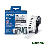 Картинка Самоклеящаяся термобумага Brother DK-22210 (29 мм, 30.48 м)