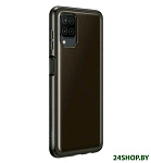 Картинка Чехол SAMSUNG Soft Clear Cover для A12 (черный) (EF-QA125TBEGRU)