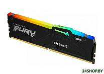 Картинка Оперативная память Kingston FURY Beast RGB 16ГБ DDR5 4800 МГц KF548C38BBA-16