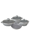 Картинка Кастрюли BEKKER BK-4606 SILVER MARBLE PREMIUM