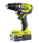 Картинка Дрель-шуруповерт Ryobi R18DD5-220S 5133003733 (с 2-мя АКБ, сумка)