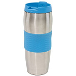 Картинка Термокружка Inspirion Au lait 56-0304135 380 мл (серебристый/синий)