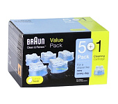 Картинка Картридж для очистки Braun CCR5+1 Clean Renew с чистящей жидкостью