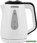 Картинка Электрочайник StarWind SKP3213 (белый/чёрный)