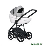 Картинка Детская универсальная коляска RIKO Basic Pacco 2 в 1 (05, серый/белый)