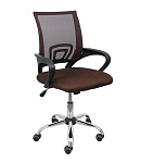 Картинка Кресло AksHome Ricci Chrome (коричневый)