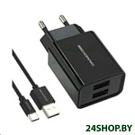 Картинка Сетевое зарядное устройство Atomic U400 (черный)