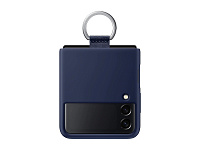 Картинка Чехол для телефона SAMSUNG Silicone Cover with Ring для Samsung Galaxy Z Flip3 (морской)