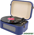 Картинка Виниловый проигрыватель Ritmix LP-190B Dark Blue