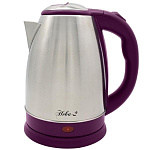 Картинка Электрочайник Великие Реки Нева-2 (нержавеющая сталь в бордовом пластике)