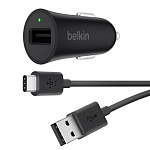 Картинка Автомобильное зарядное уст-во Belkin F7U032bt04-BLK