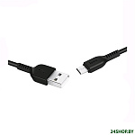 Картинка Кабель Hoco X20 microUSB (3 м, черный)