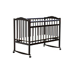 Картинка Детская кроватка Bambini 01 (темный орех)
