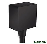 Картинка Шланговое подключение Hansgrohe FixFit Square 26455670 (черный матовый)