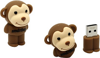 Картинка Флешка SmartBuy Wild series <SB16GBMonkey> USB2.0 Flash Drive 16Gb (RTL)