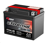 Картинка Мотоциклетный аккумулятор RDrive eXtremal Silver YTX4L-BS (3.5 А·ч)