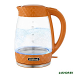 Картинка Электрочайник KITFORT KT-6123-4 (оранжевый)