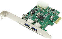 Картинка Контроллер USB 3.0 Orient NC-3U2PE (OEM) PCI-Ex1 USB3.0 2 port-ext