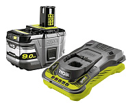 Картинка Аккумулятор с зарядным устройством Ryobi RC18150-190 5133004421 (18В/9 Ah + 18В)