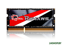 Картинка Оперативная память G.Skill Ripjaws 8GB DDR3 SODIMM PC3-12800 F3-1600C9S-8GRSL