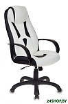 Картинка Кресло Бюрократ VIKING-8/WH+BLACK (белый/черный)