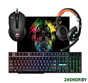 Клавиатура + мышь с ковриком + наушники Defender Singularity MKP-118