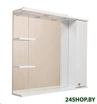Картинка Onika Шкаф с зеркалом Эльбрус 80.02 правый (белый) [208022]