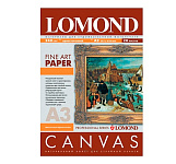 Картинка Холст Lomond Ярко-белый хлопковый холст A3 340 г/м2 20л (0908332)