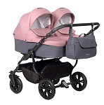 Картинка Детская универсальная коляска INDIGO Charlotte Sity Duo (Cs 07, темно-серый/розовый)