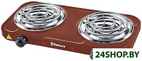 Картинка Плитка электрическая Sakura ПЭ-03 (коричневый)