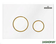 Картинка Панель смыва Lavinia Boho Relfix 38050804 (белый/золотой глянец)