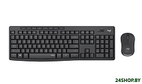 Картинка Клавиатура + мышь Logitech MK295 Silent (графитовый, нет кириллицы)