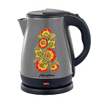 Картинка Электрический чайник Матрена MA-003 (серый, хохлома)
