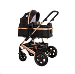 Картинка Детская универсальная коляска Lorelli (Bertoni) Lora 3 в 1 Luxe Black (10021282186)