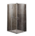 Картинка Душевой уголок BelBagno UNIQUE-A-2-75/90-C-Cr (прозрачное стекло)