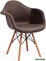 Стул с подлокотниками Secret De Maison Cindy Soft (Eames) mod. 101 (серый (HLR 24)/натуральный)