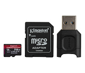 Картинка Карта памяти Kingston Canvas React Plus microSDXC 256GB (с адаптером и кардридером)